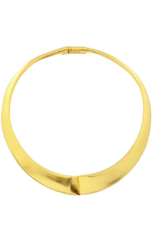 KENNETH JAY LANE ISSA Gold Matte Necklace