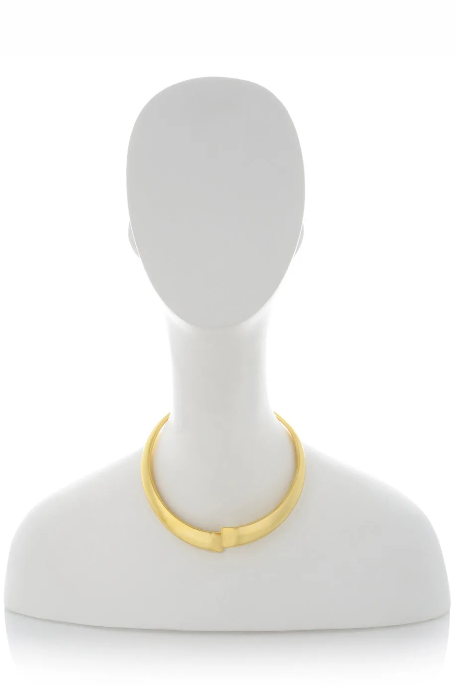 KENNETH JAY LANE ISSA Gold Matte Necklace