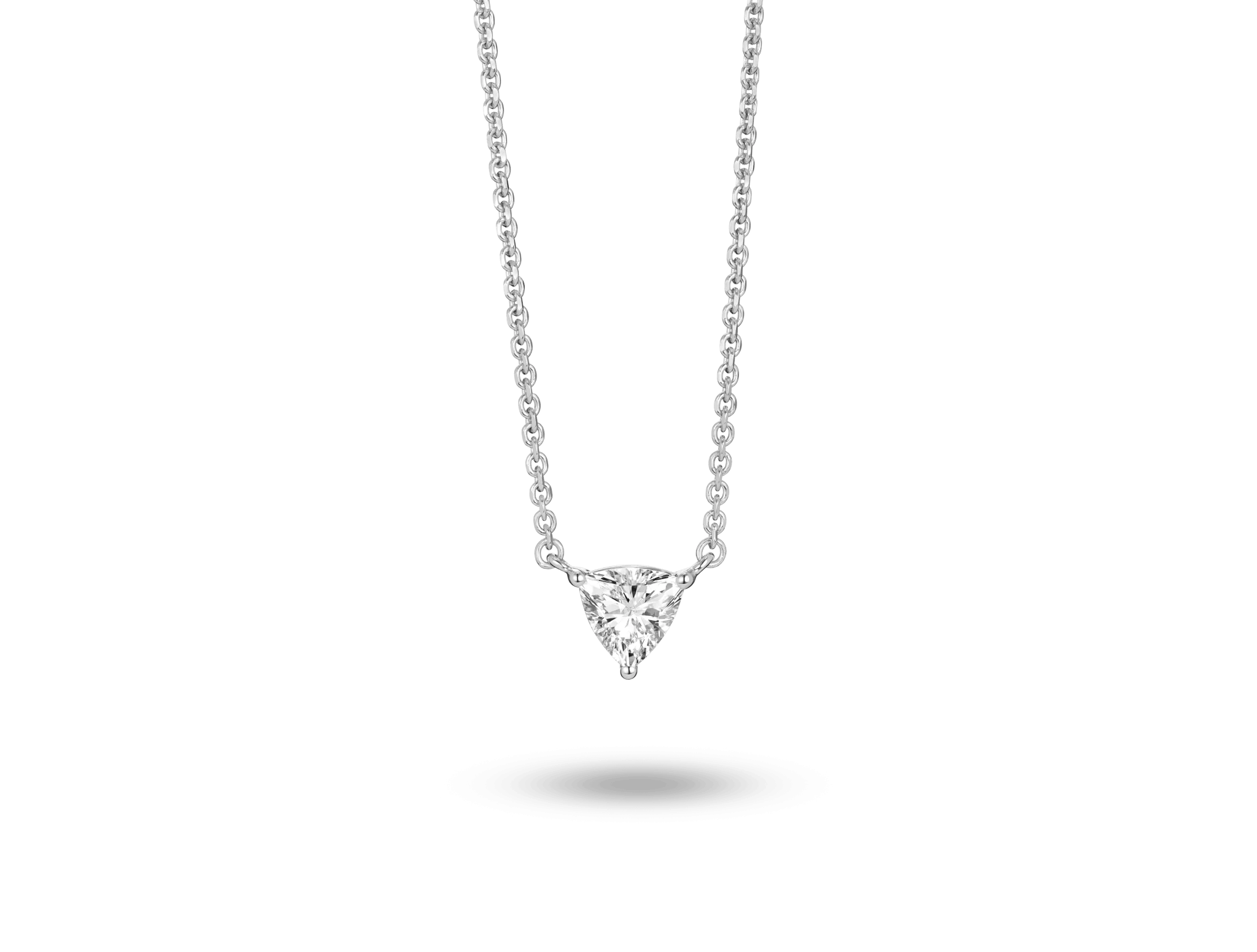 Lab-Grown Diamond ct. Mini Trillion Pendant | White