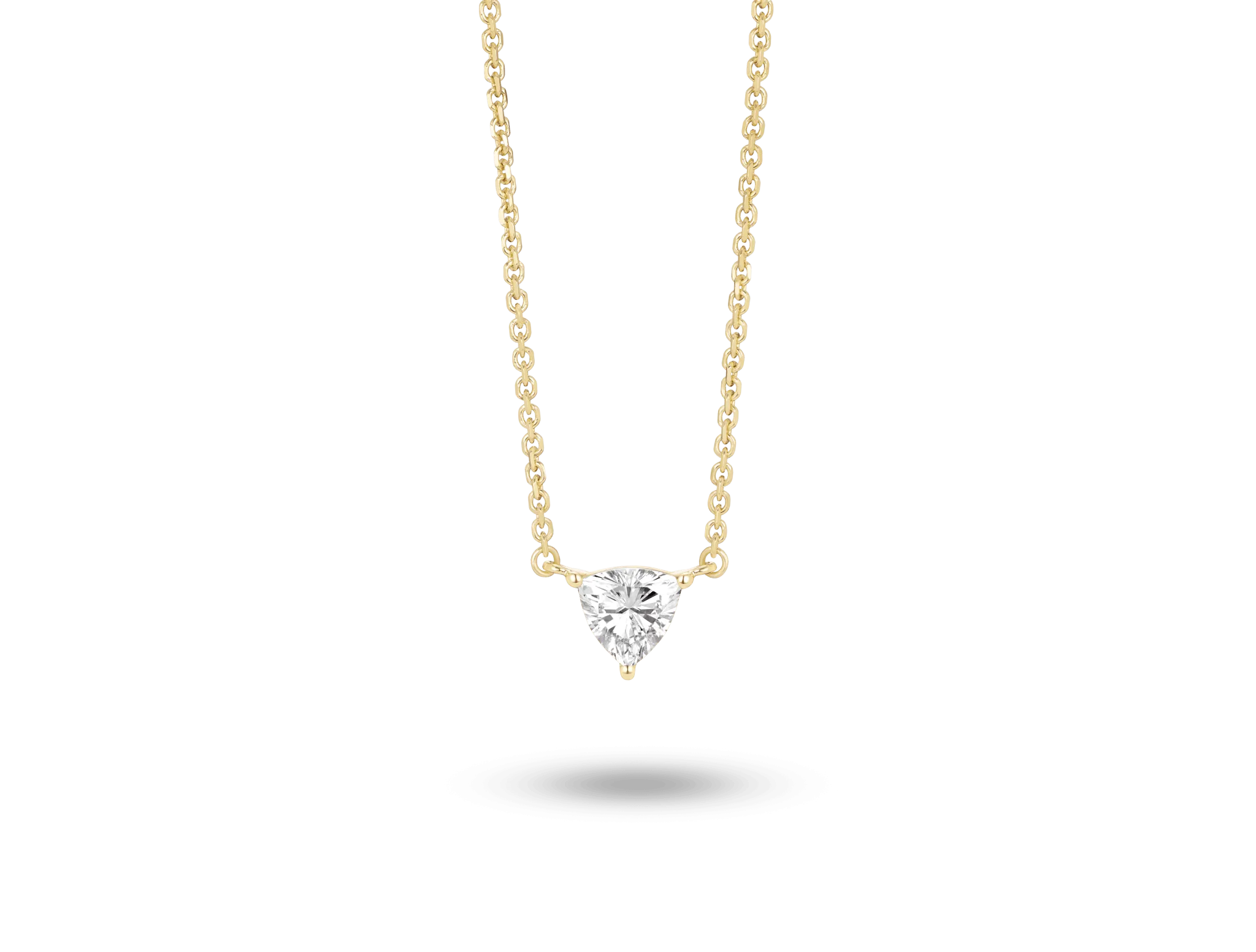 Lab-Grown Diamond ct. Mini Trillion Pendant | White