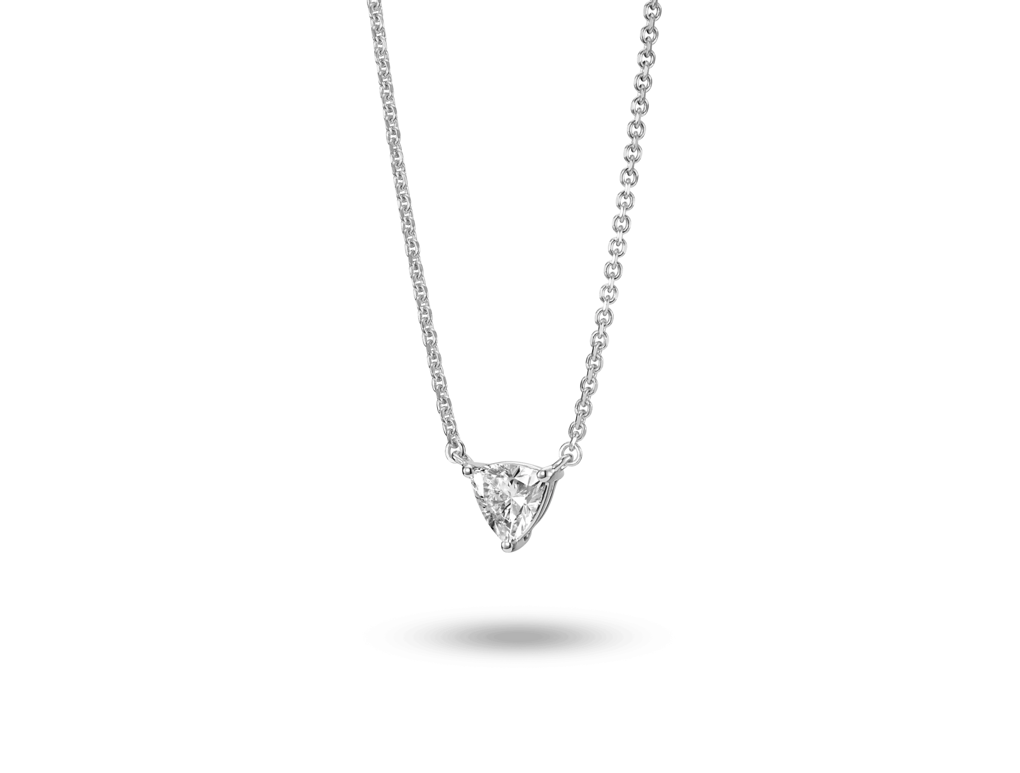 Lab-Grown Diamond ct. Mini Trillion Pendant | White