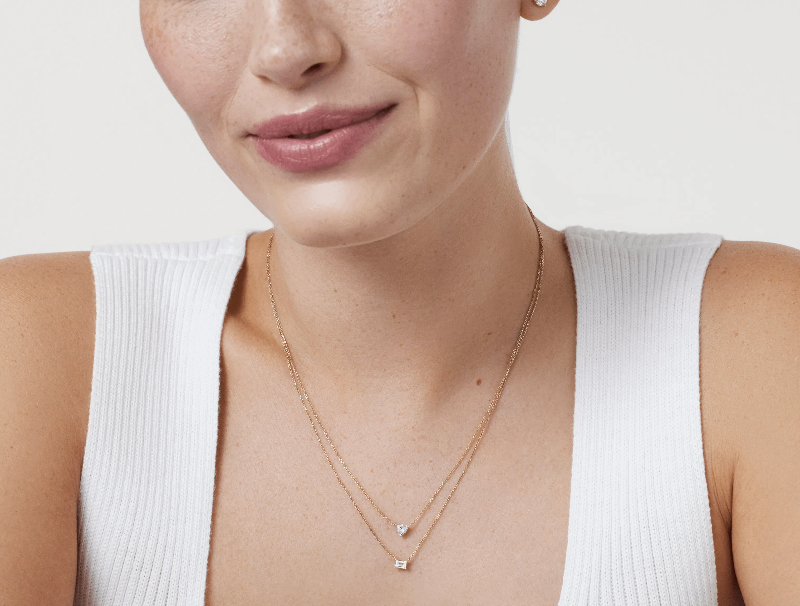 Lab-Grown Diamond ct. Mini Trillion Pendant | White