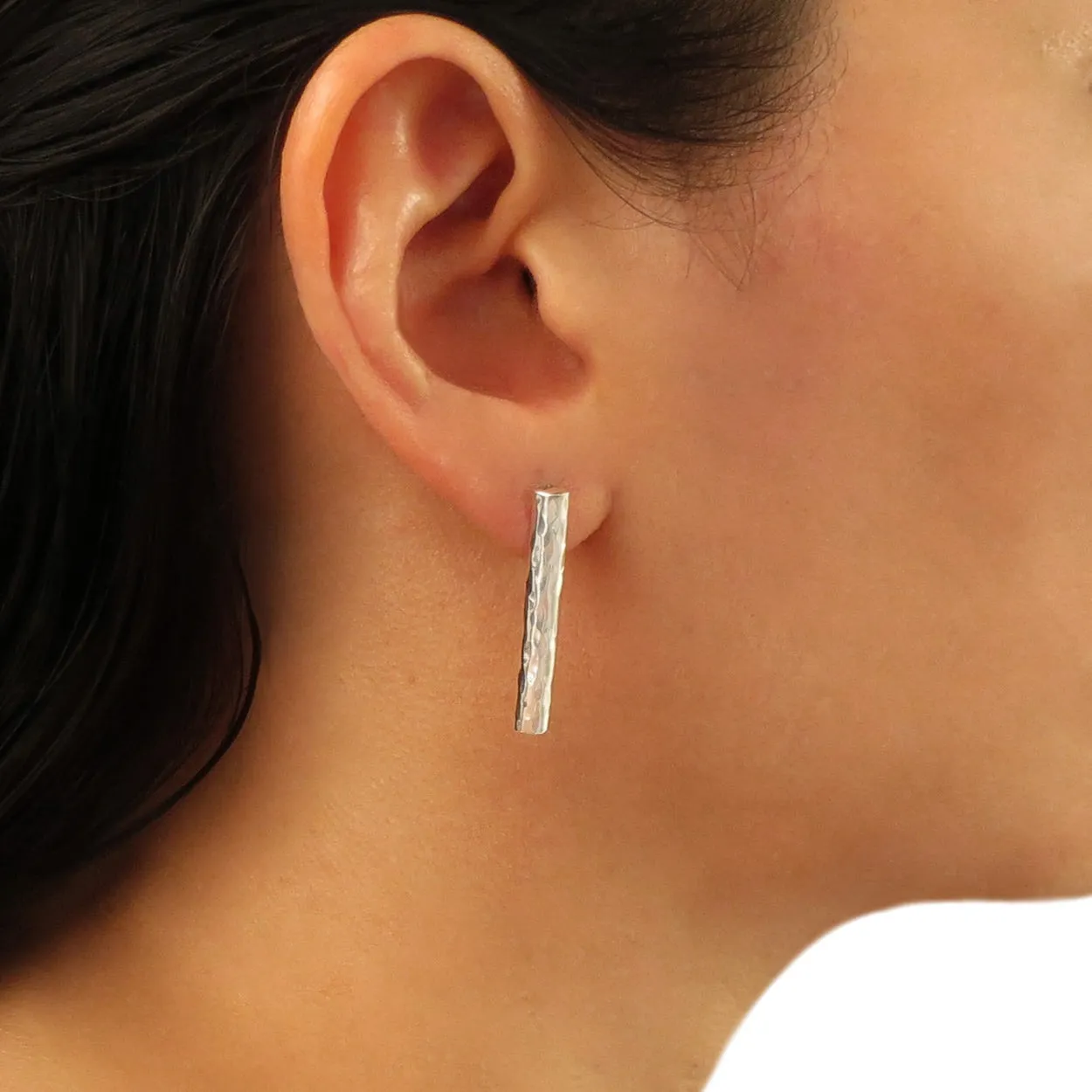 Long 925 Sterling Silver Drop Earrings