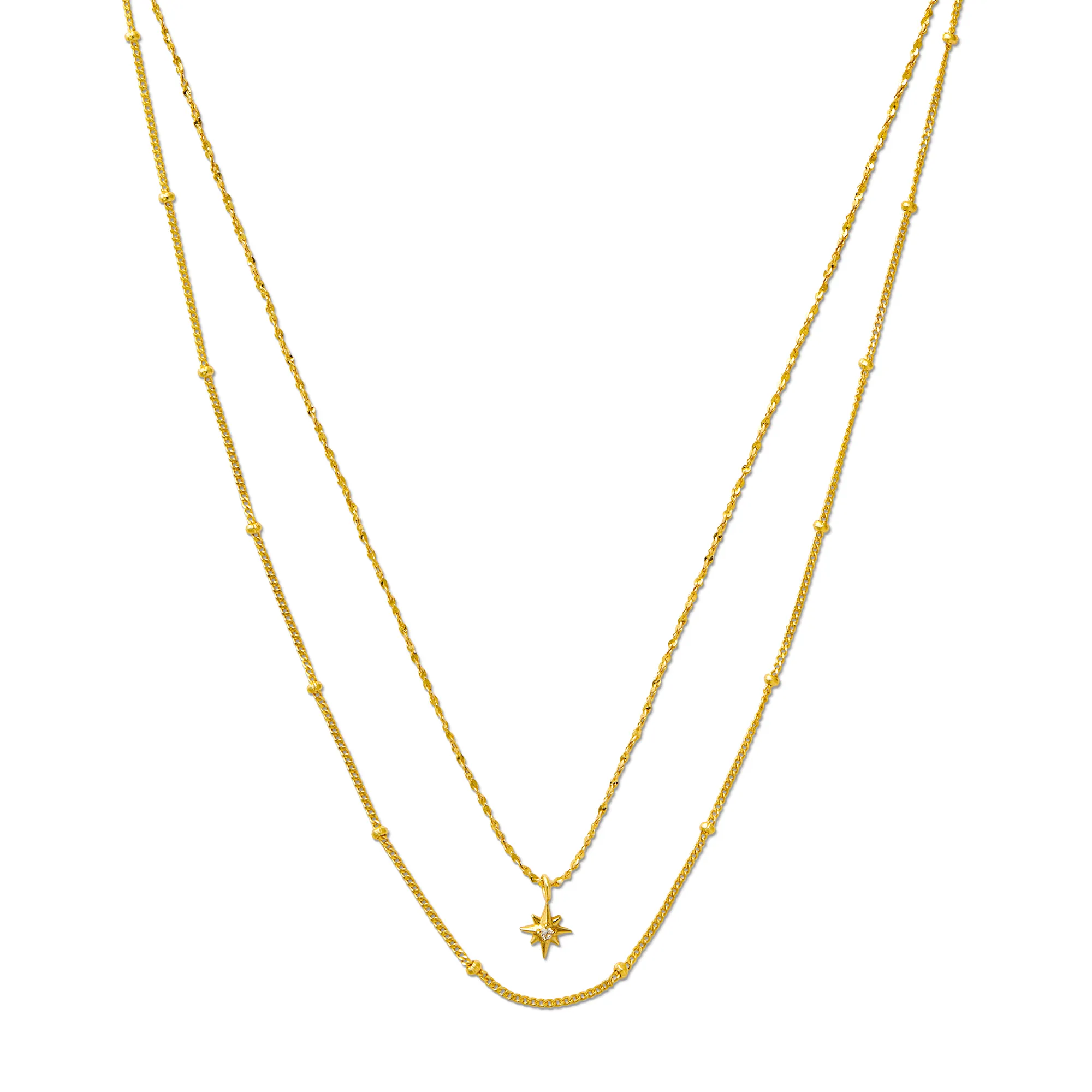 LUXE Starburst 2-Row Necklace