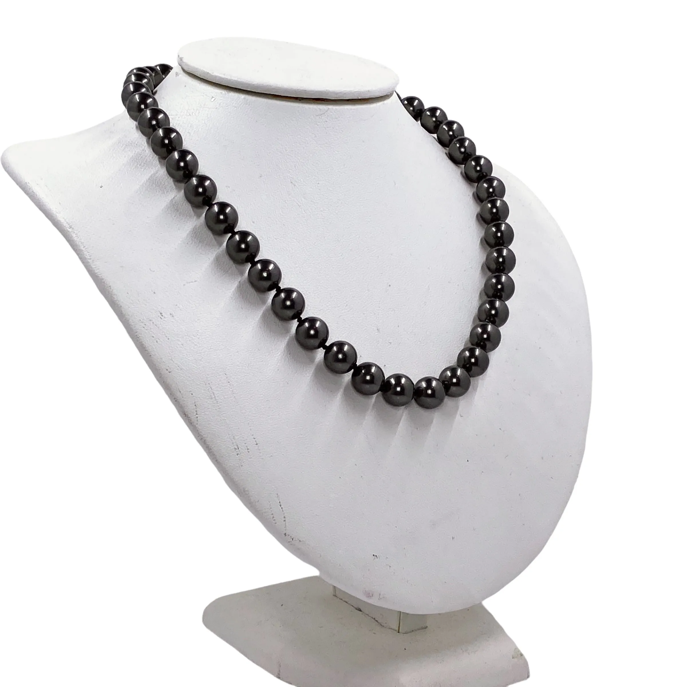 Madam VP Black Pearl Necklace and Earrings