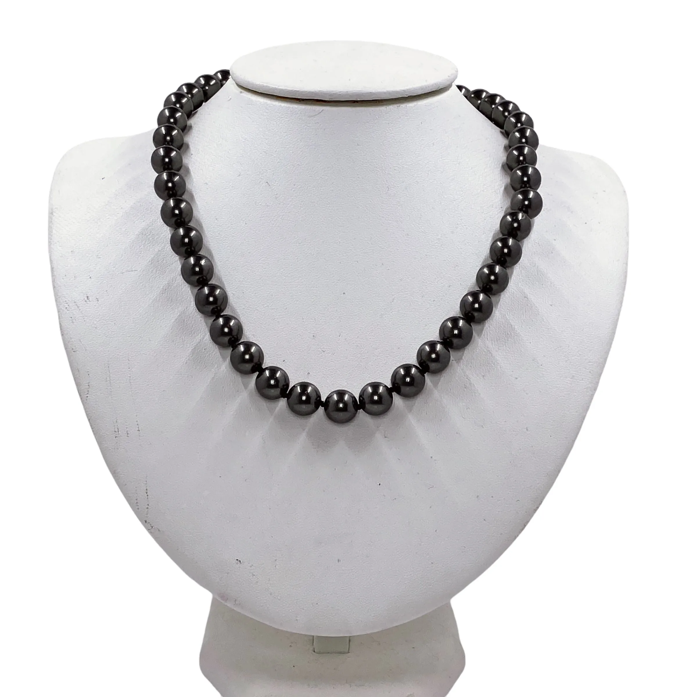 Madam VP Black Pearl Necklace and Earrings