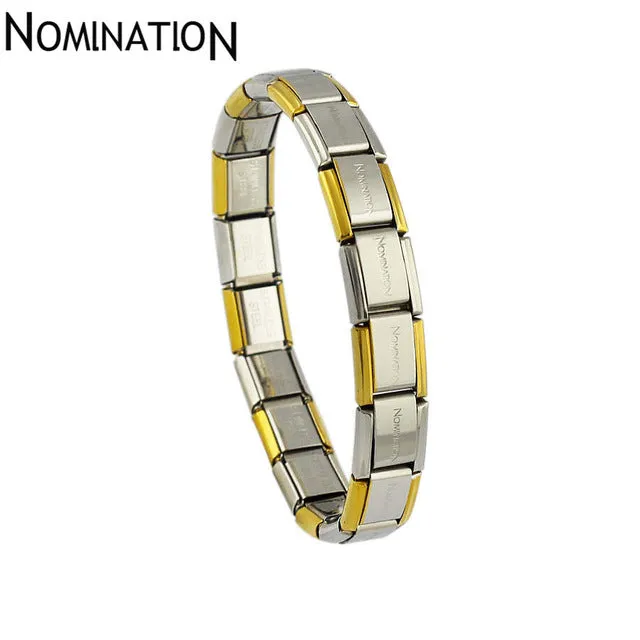 New Trend Among Western Vintage 2017 Men's Classic Stainless Steel Bracelet Titanium Steel Gold Flower Bracelet Stainless Steel