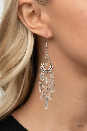 Paparazzi Earring ~ Paid Vacation - White