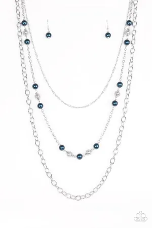 Paparazzi Necklace ~ Classical Cadence - Blue