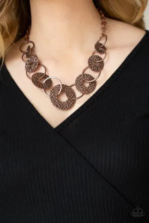 Paparazzi Necklace ~ Industrial Envy - Copper