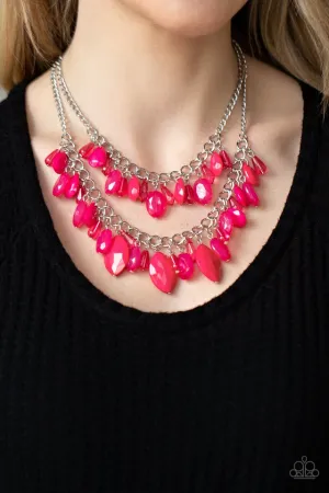 Paparazzi Necklace ~ Midsummer Mixer - Pink