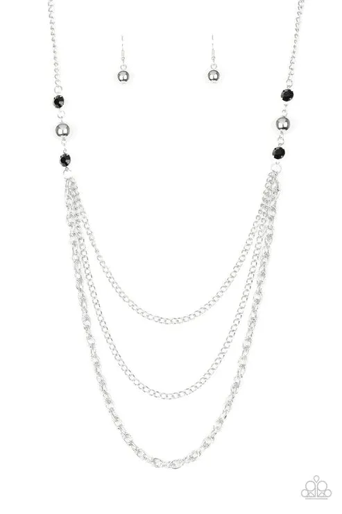 Paparazzi Necklace ~ RITZ It All - Black