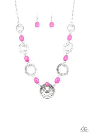 Paparazzi Necklace ~ Zen Trend - Pink