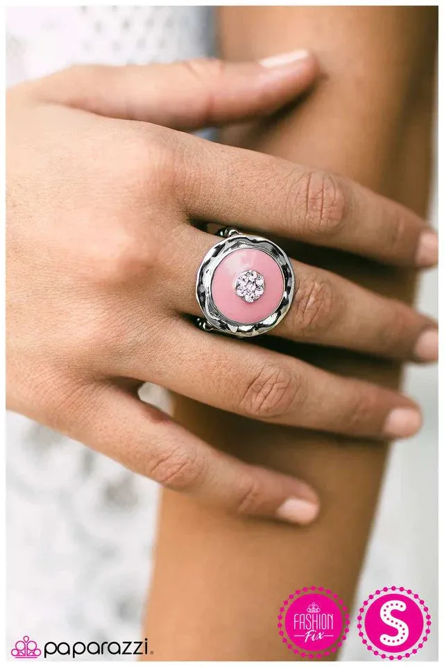 Paparazzi Ring ~ Fancy Fandango - Pink