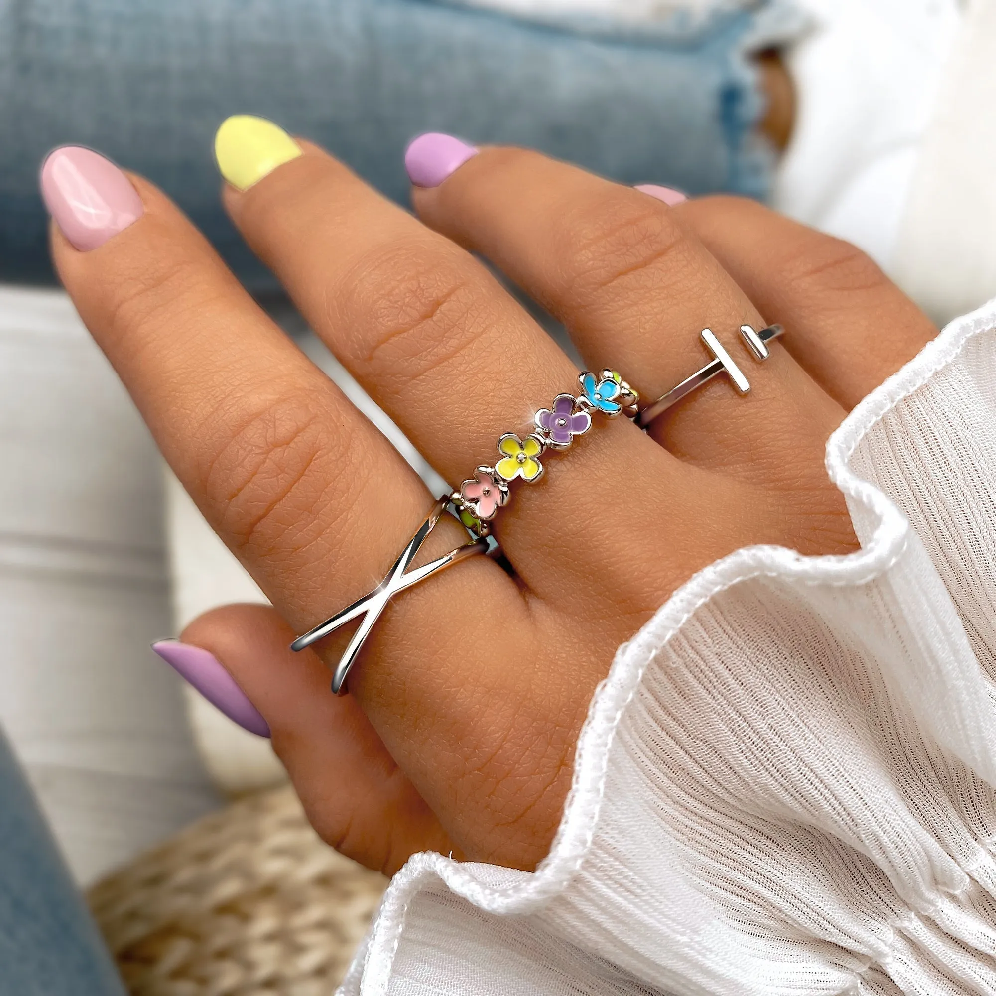 "Colorful Flowers" Ring