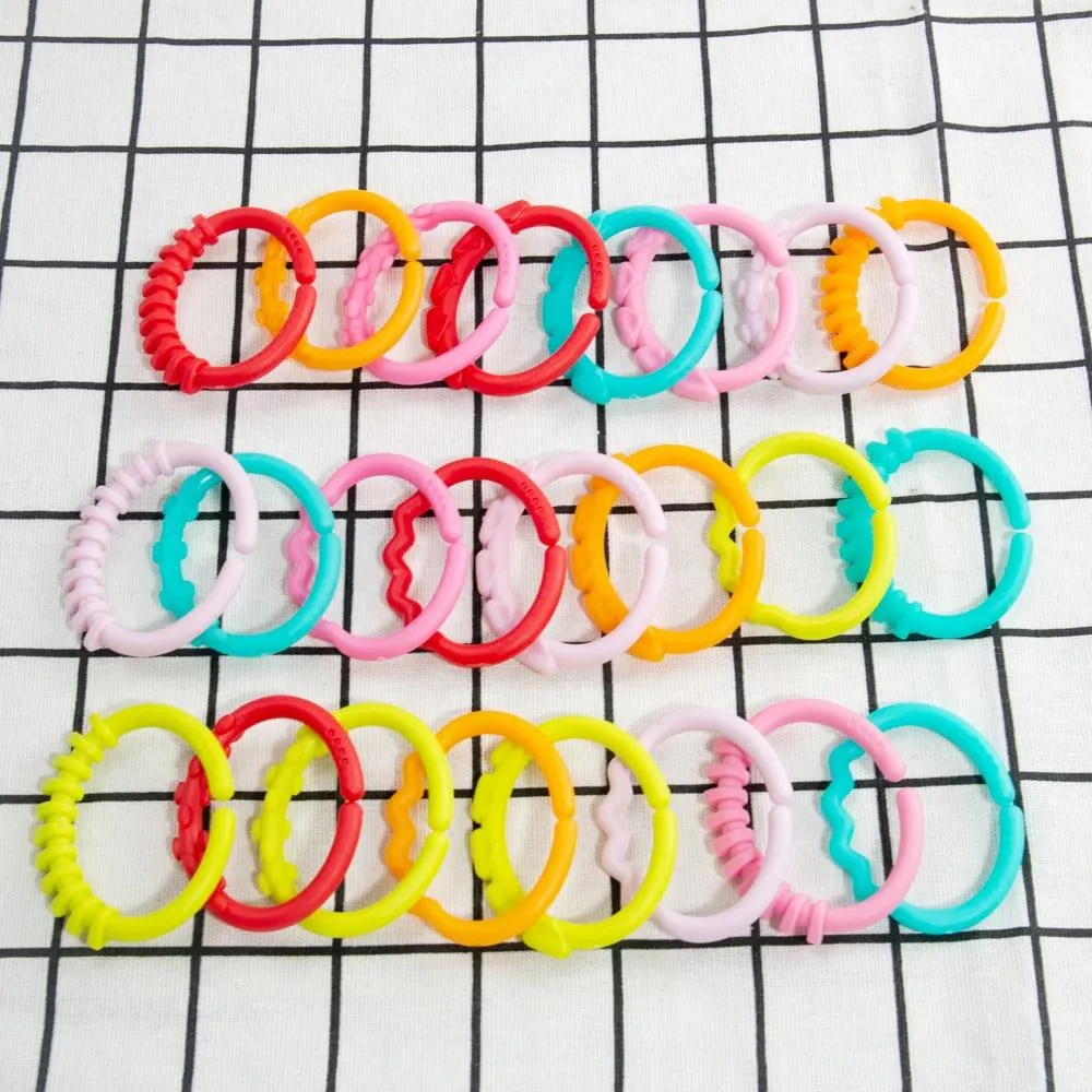 Rainbow Ring Teether Toys 8pcs/set