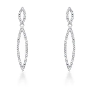 Sara Delicate Double Teardrop Dangle Earrings | 1.2ct