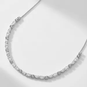 SHINE ON SMALL CZ STONE COLLAR NECKLACE