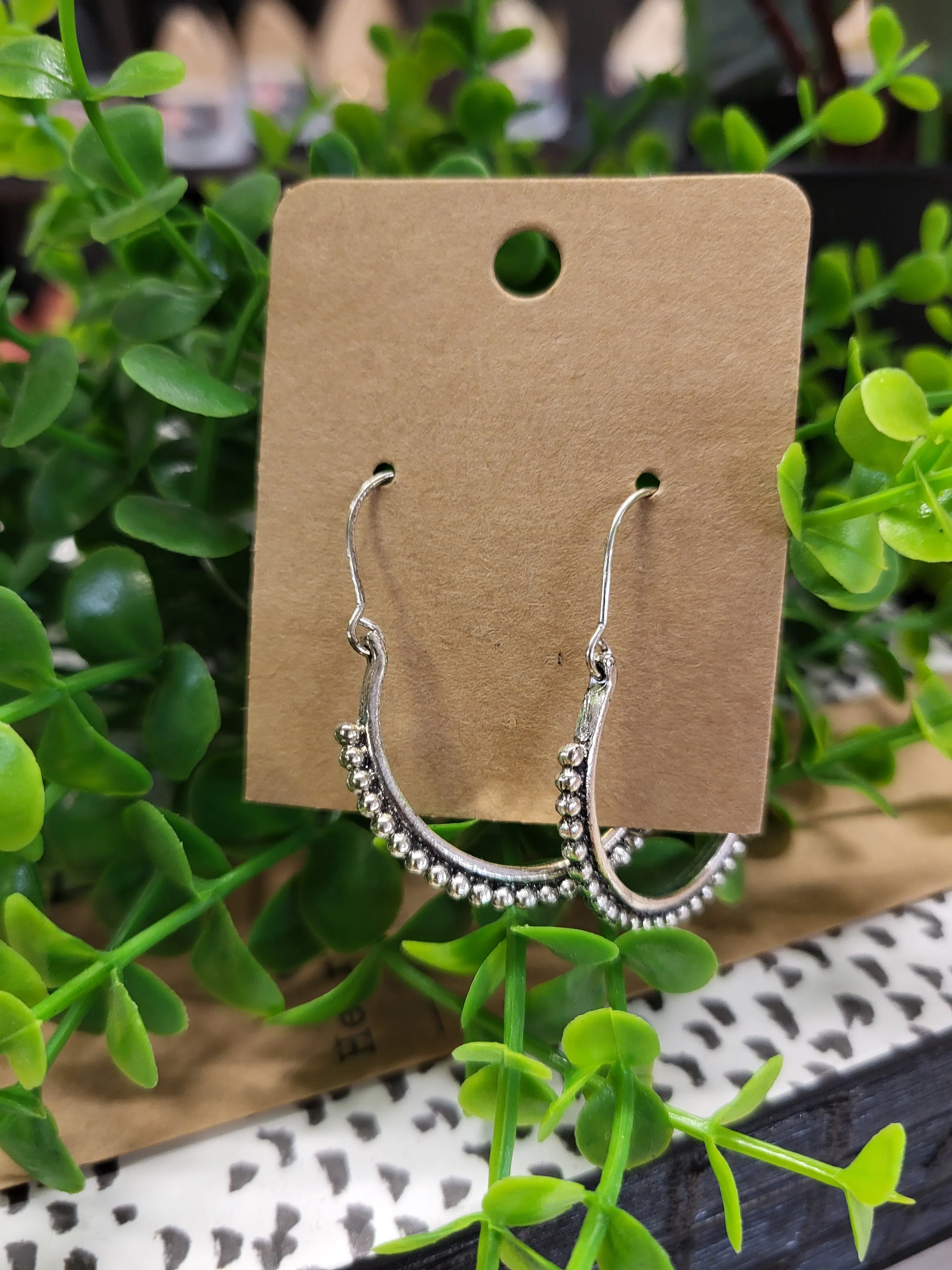 Silver Delicate Hollow Hoop Earrings