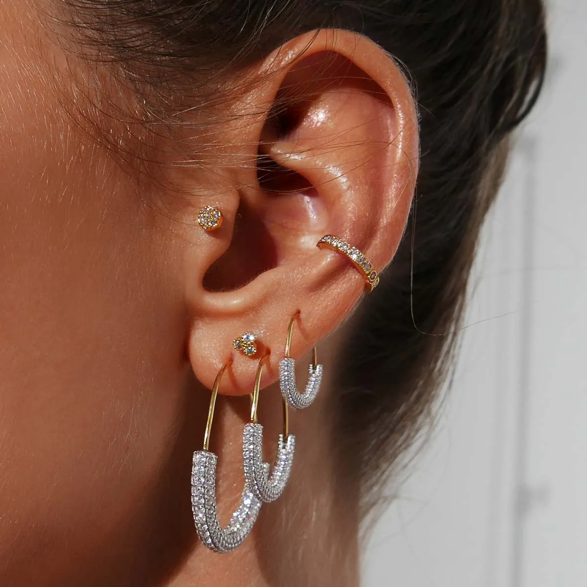 Sim hoop earrings