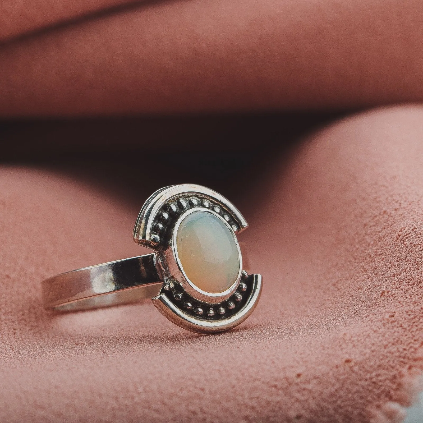 Size 8.5 Opal Shield Ring