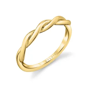 Spiral Wedding Band - Yasmine 18k Gold Yellow