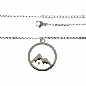 Stainless Steel Cable Chain Necklaces 17.71" With Creativity Mustard Seed Pendant - 5 Necklaces - Z135