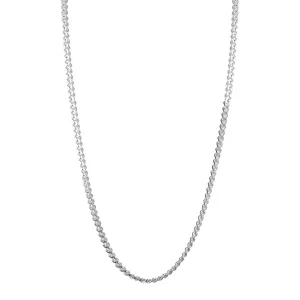 Sterling Silver Curb Chain Necklace 2.1mm