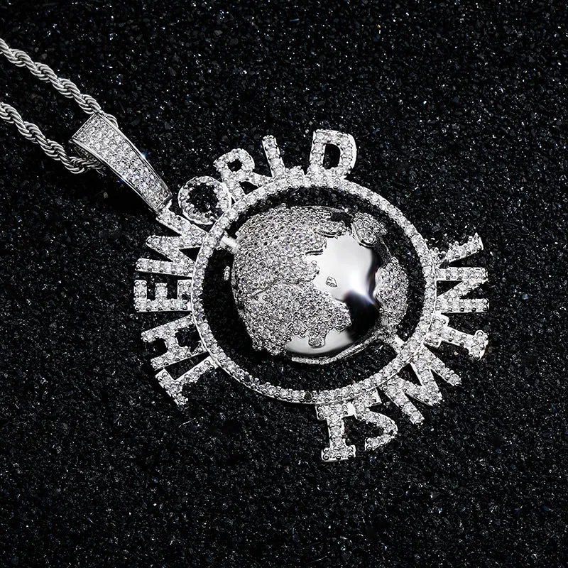 “The World Is Mine” Hip Hop Pendant