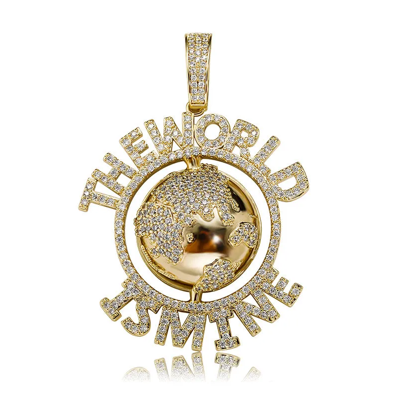 “The World Is Mine” Hip Hop Pendant