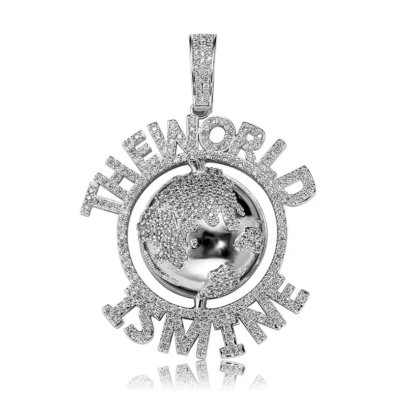 “The World Is Mine” Hip Hop Pendant