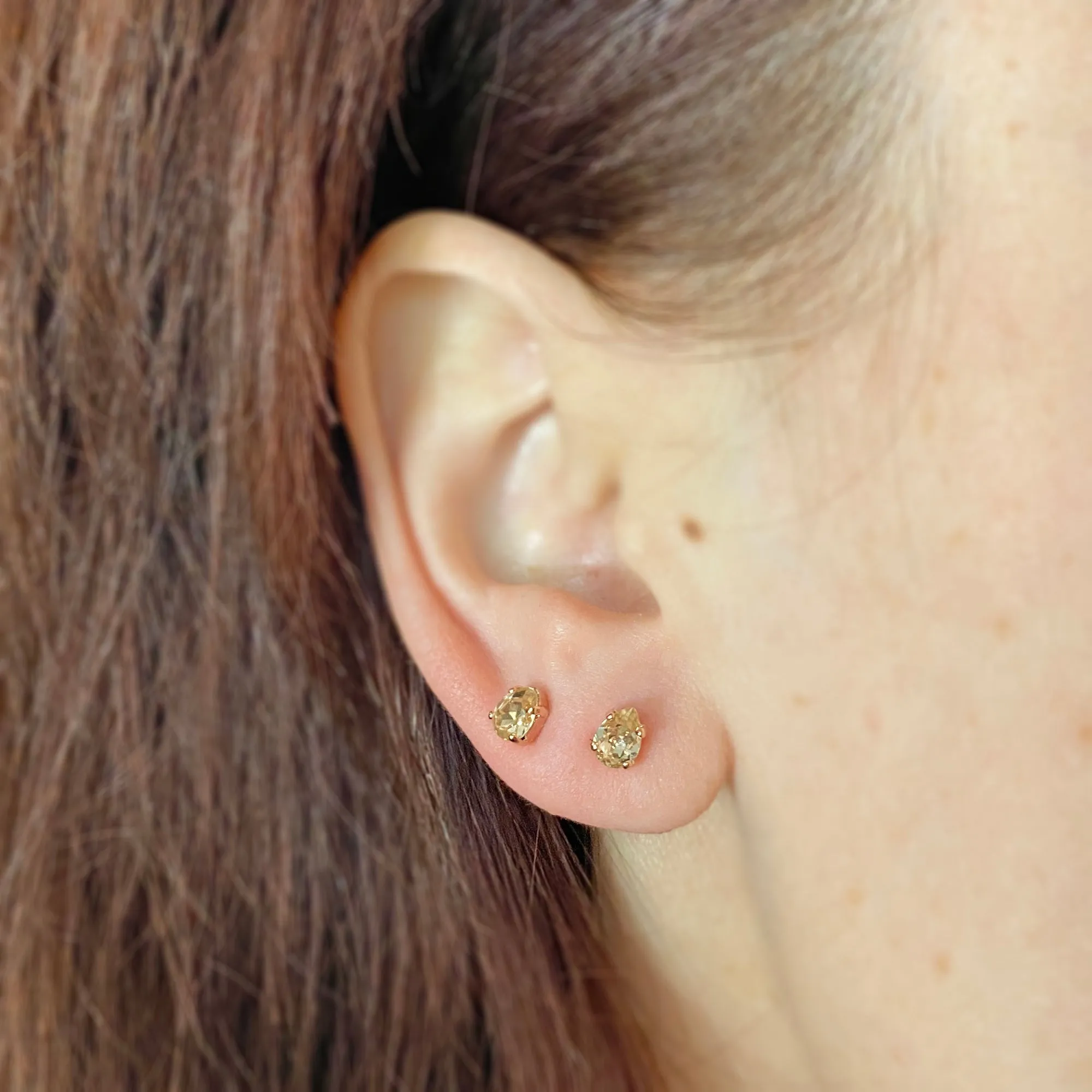 Tiniest Pear Post Earrings