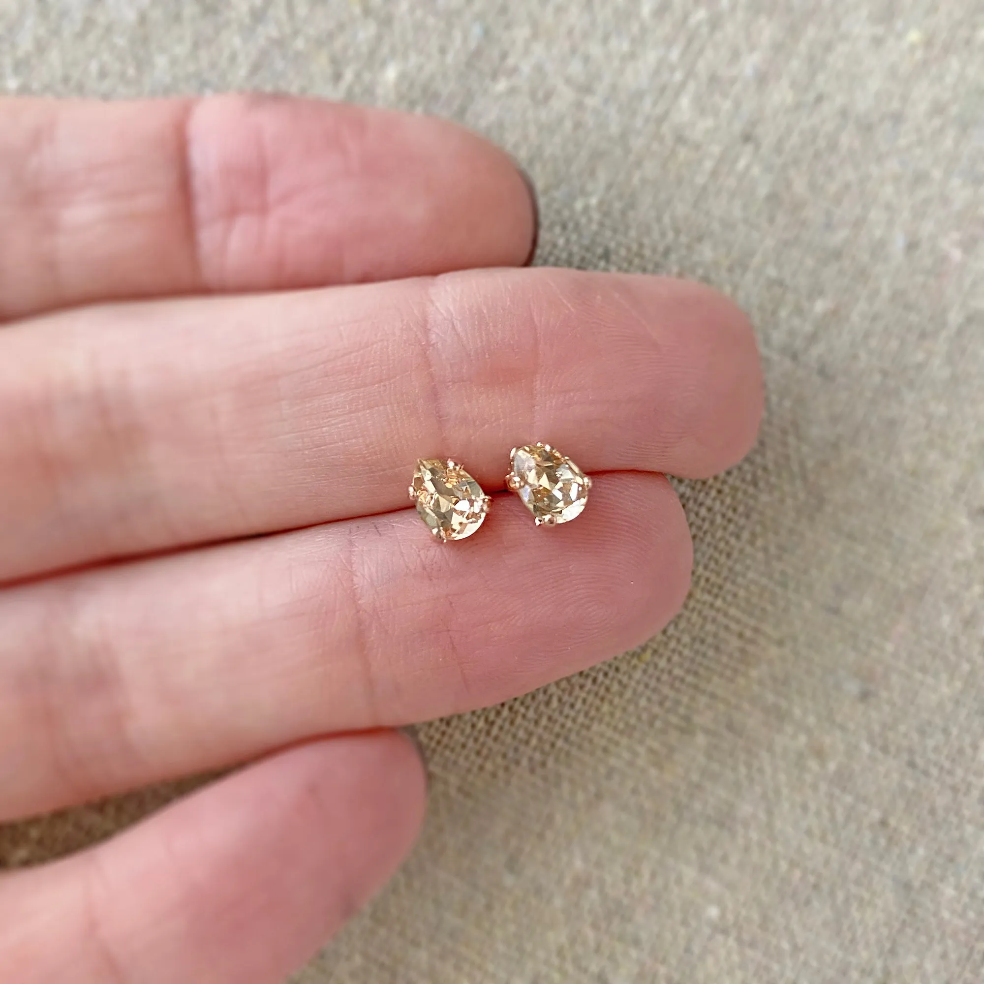 Tiniest Pear Post Earrings