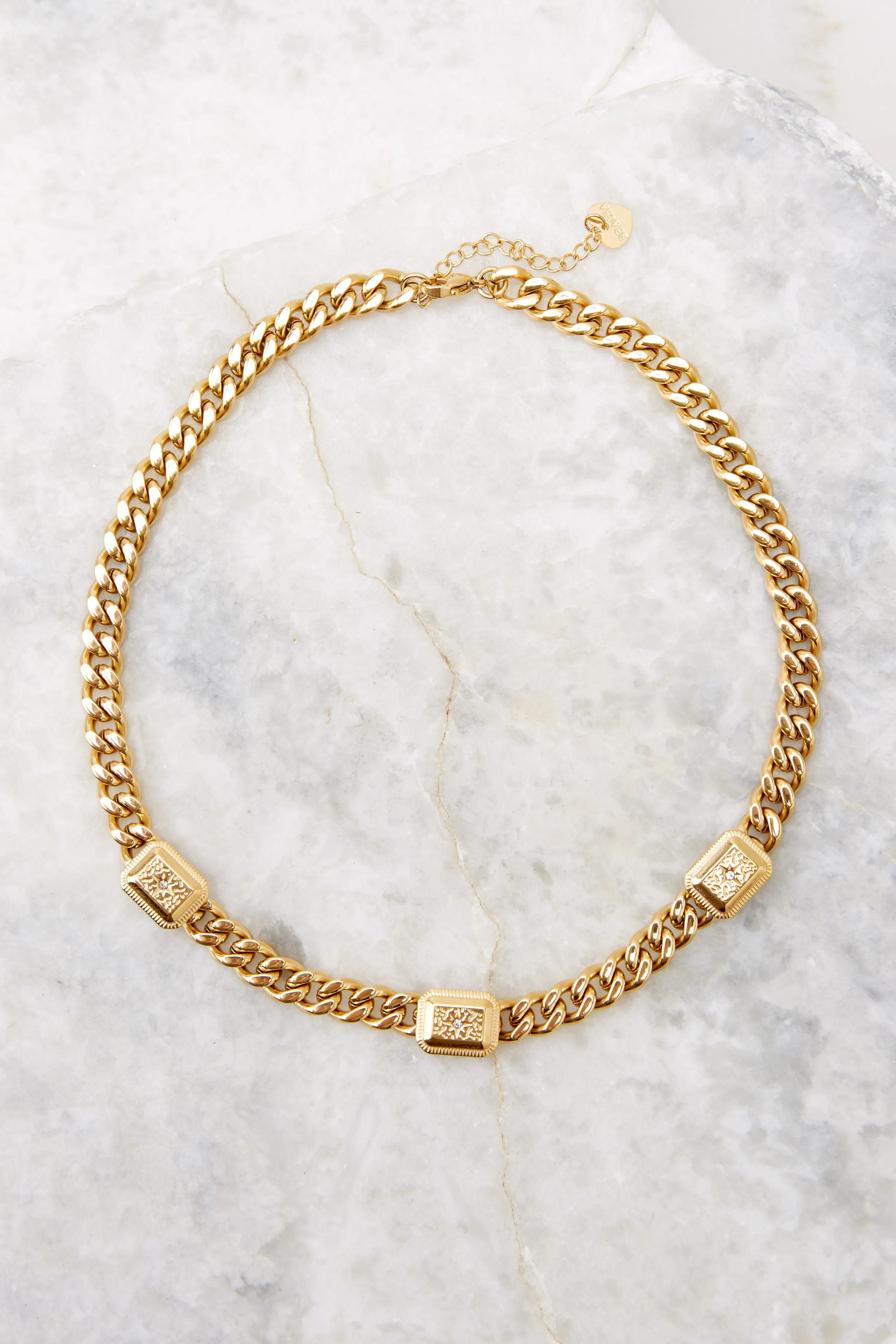 Trio Gold Necklace