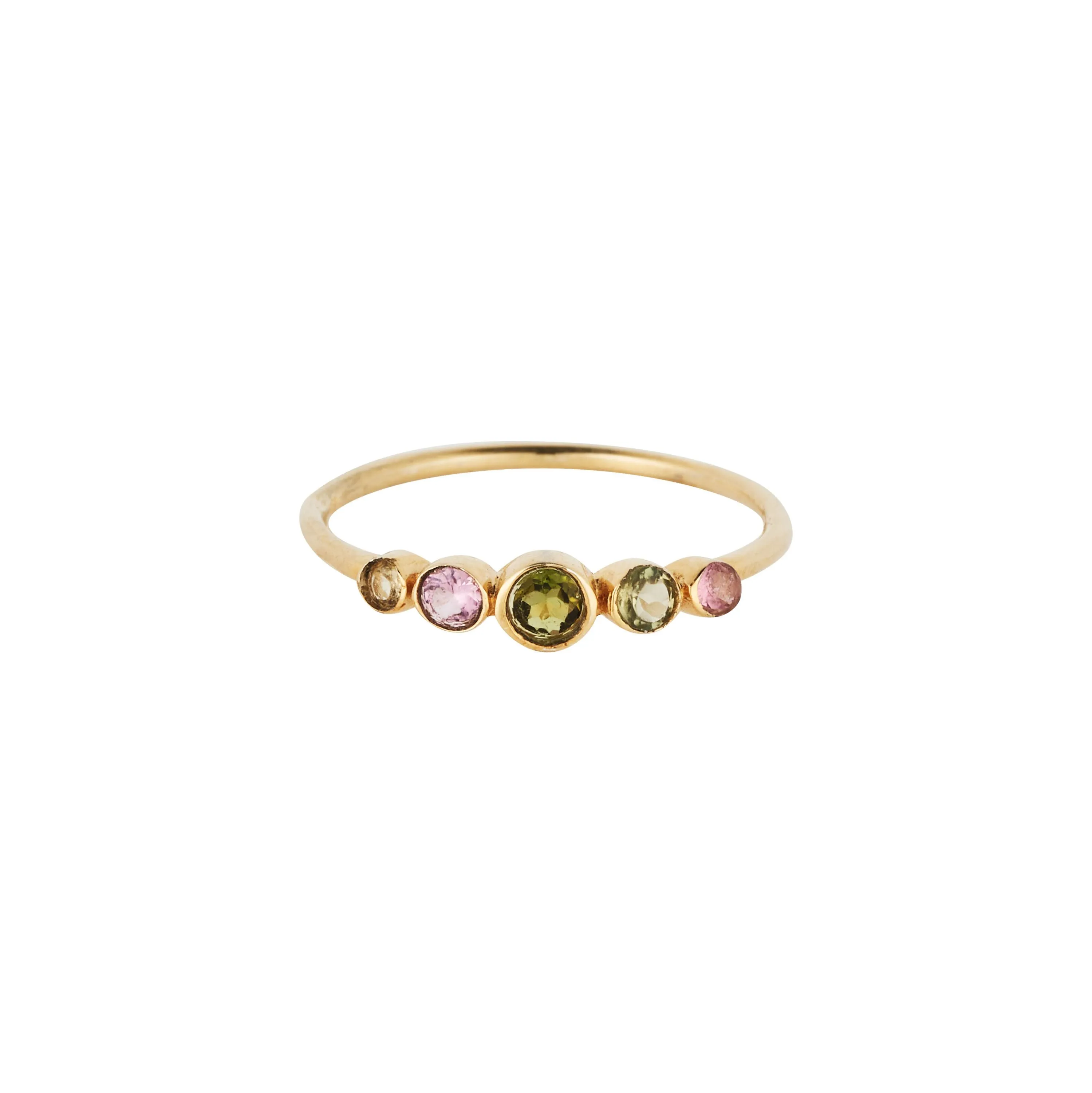 Vama | Acacia Ring | Metal-Sterling Silver | Stone-Multi Tourmaline | Finish-Shiny