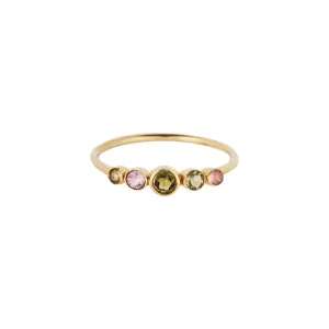 Vama | Acacia Ring | Metal-Sterling Silver | Stone-Multi Tourmaline | Finish-Shiny