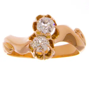 Victorian Diamond Bypass Ring