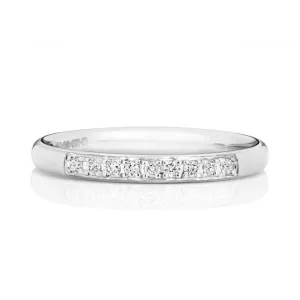 Wedding Band 18ct White Gold Diamond Eternity Ring WQ221W/I