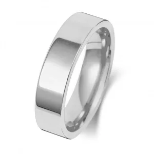 Wedding Band 18K Flat Court 5mm-1.45 Wedding  Ring WQ125WM