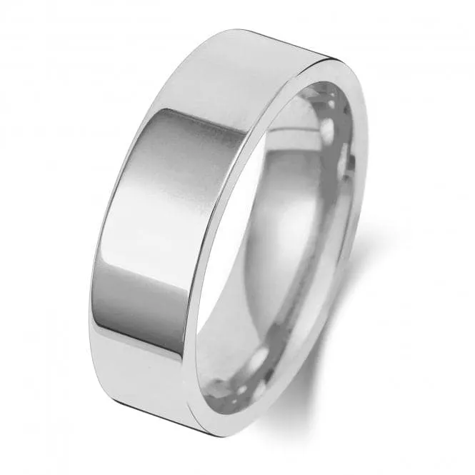 Wedding Band 9K Flat Court 6mm-1.25 Wedding  Ring W126WL