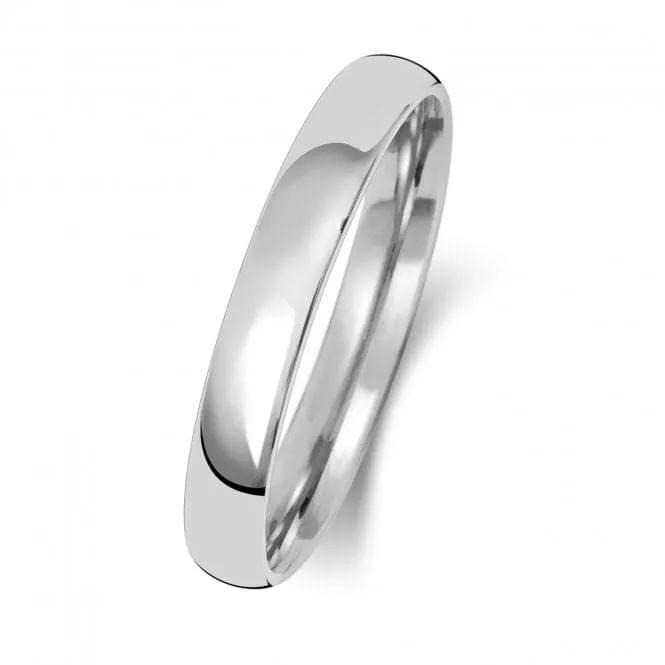 Wedding Band Platinum Slight Court 3mm-1.15 Wedding  Ring WP113L