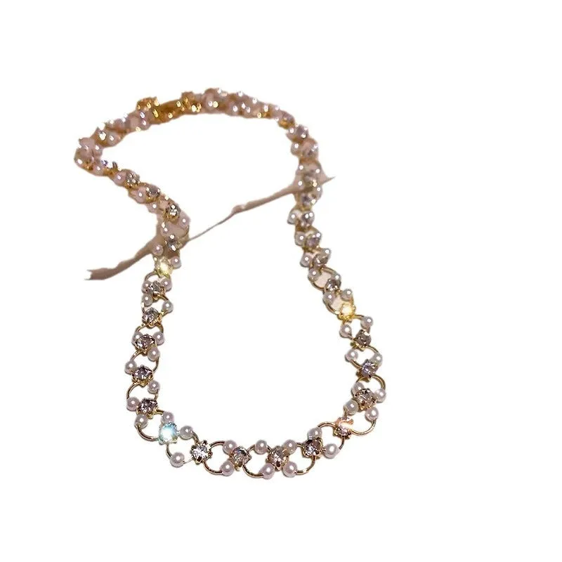 XN060 - Elegant Pearl Collar Necklace