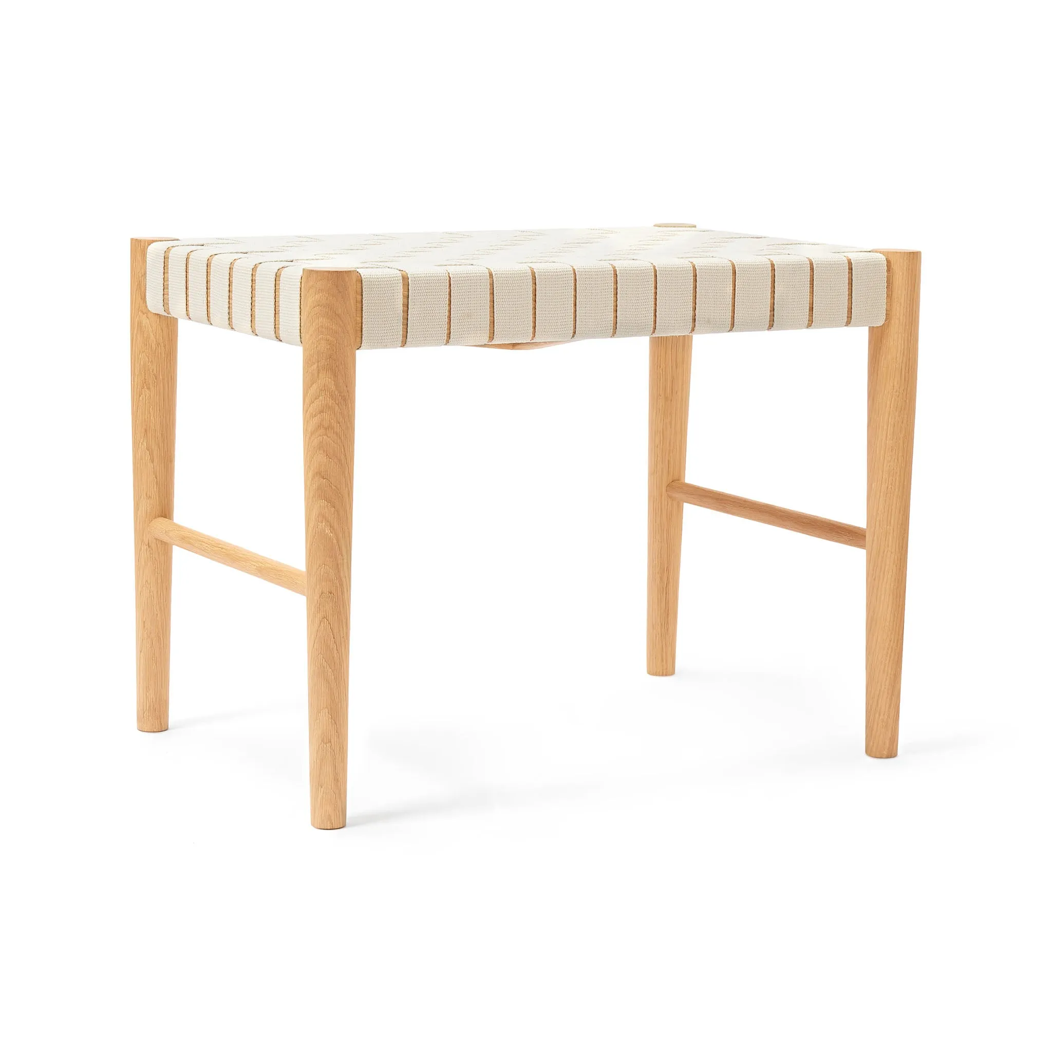 Zenica Stool [Light Oiled Oak & Natural white]